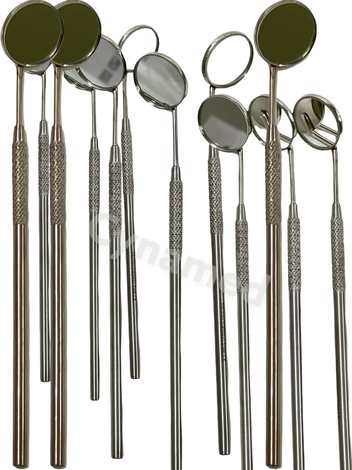 Premium 12 Pcs Dental Mouth MIRROR #5 With HANDLE Dental Instruments