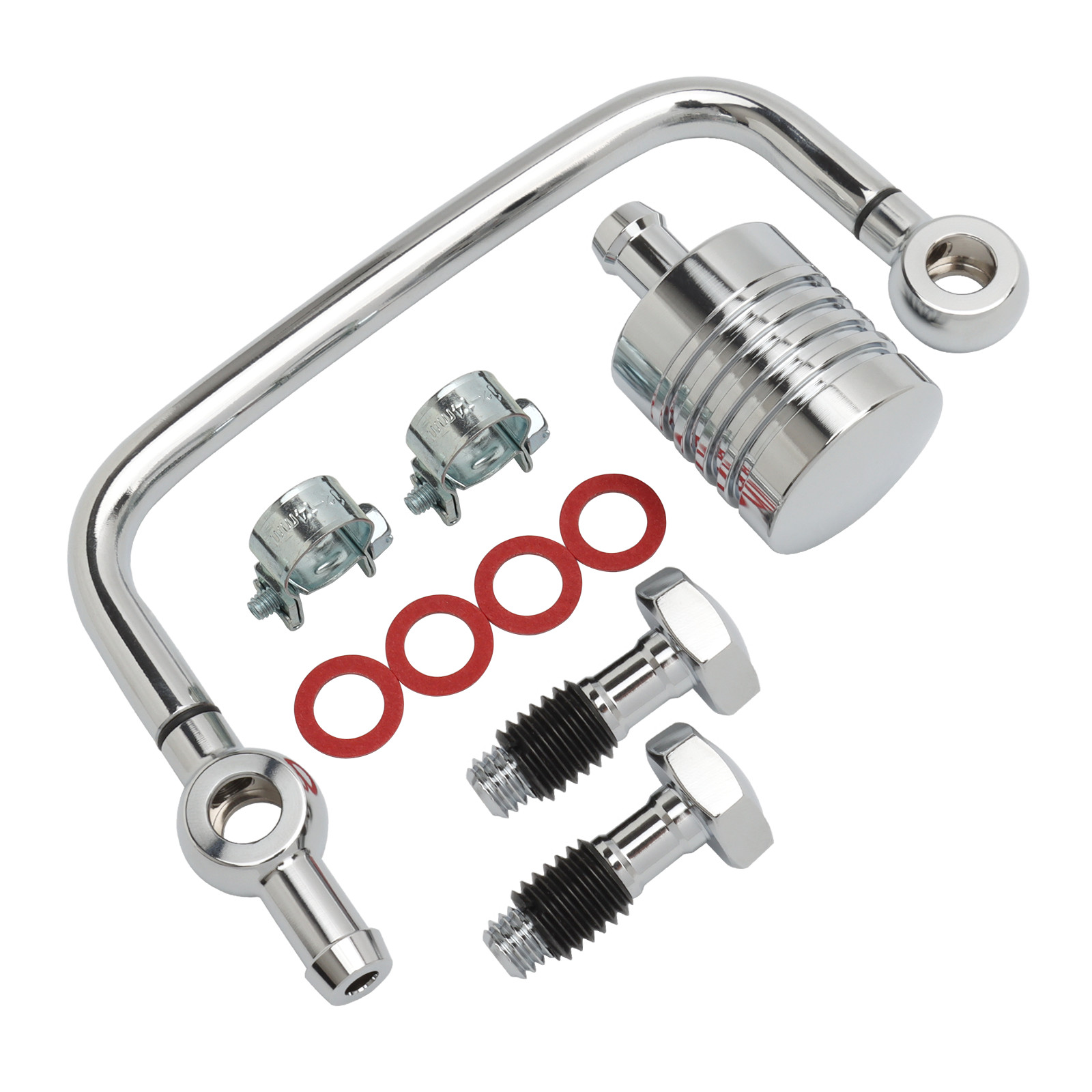 Chrome Crankcase Breather Kit For Harley Big Twin 1993-2017 Softail Touring FLST