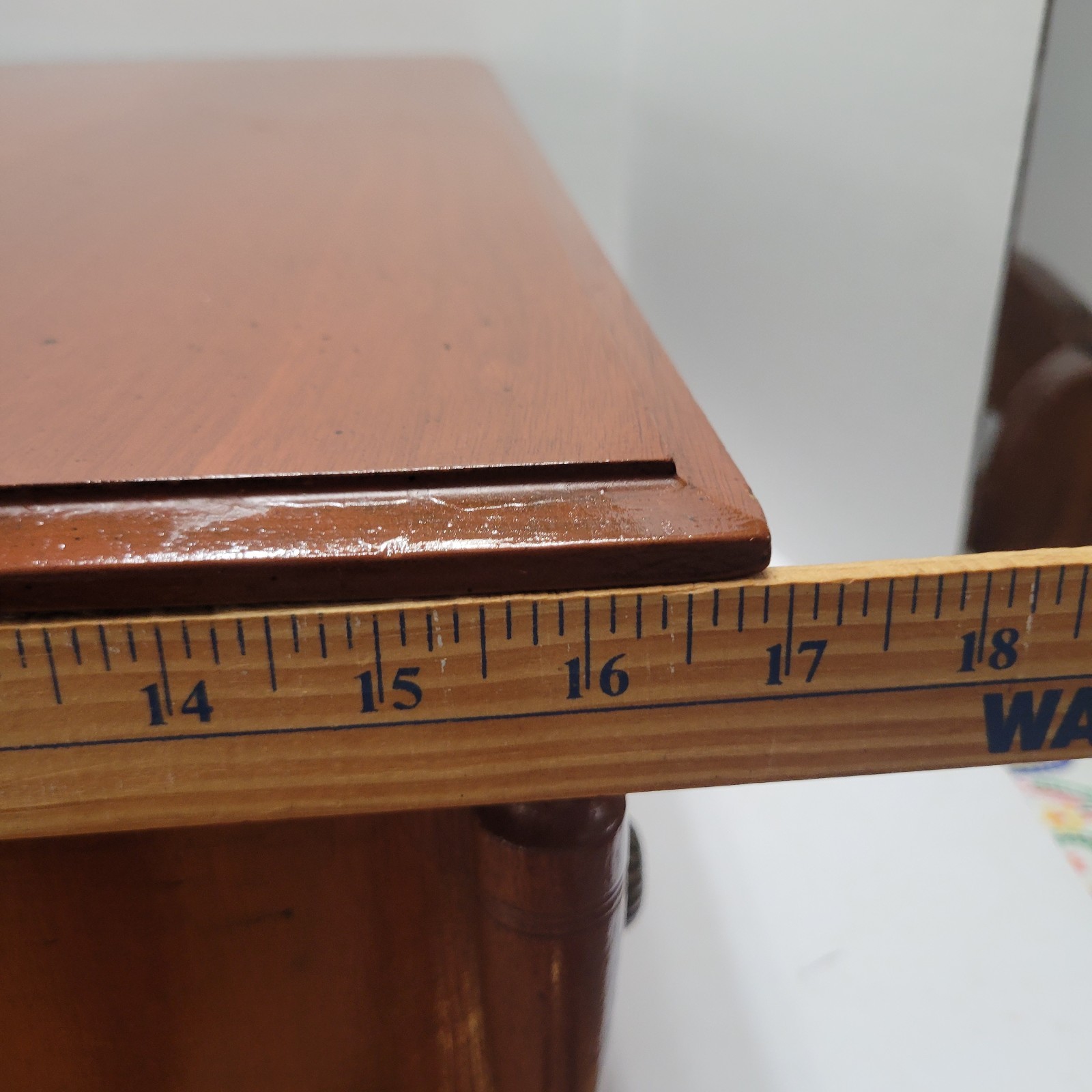 Antique J & P Coats 2 Draw Wood Spool Cotton Cabinet Counter Top Store Display