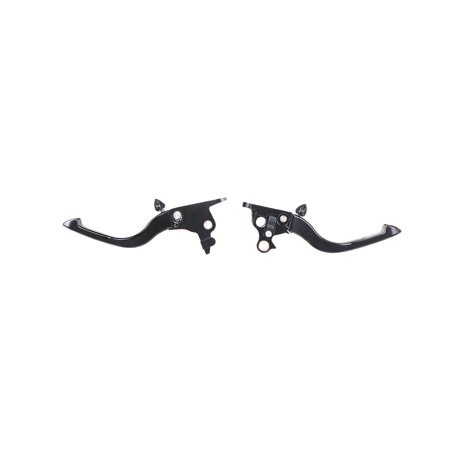 Black Adjustable Brake Clutch Levers for Harley Softail Fat Boy FXFB FXLR FLHC