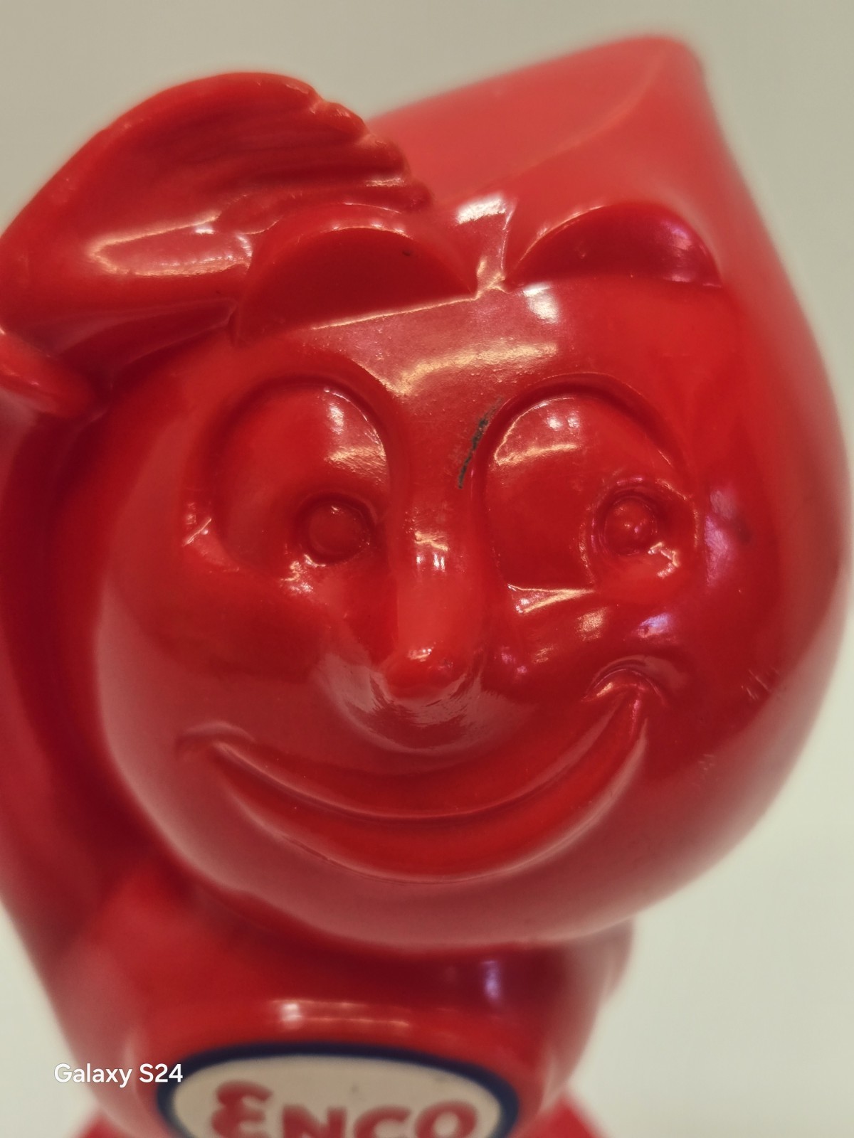 Vintage Esso/Enco Oil Gas Mr Drip Plastic Coin Bank Very Gd Condition Org Owner