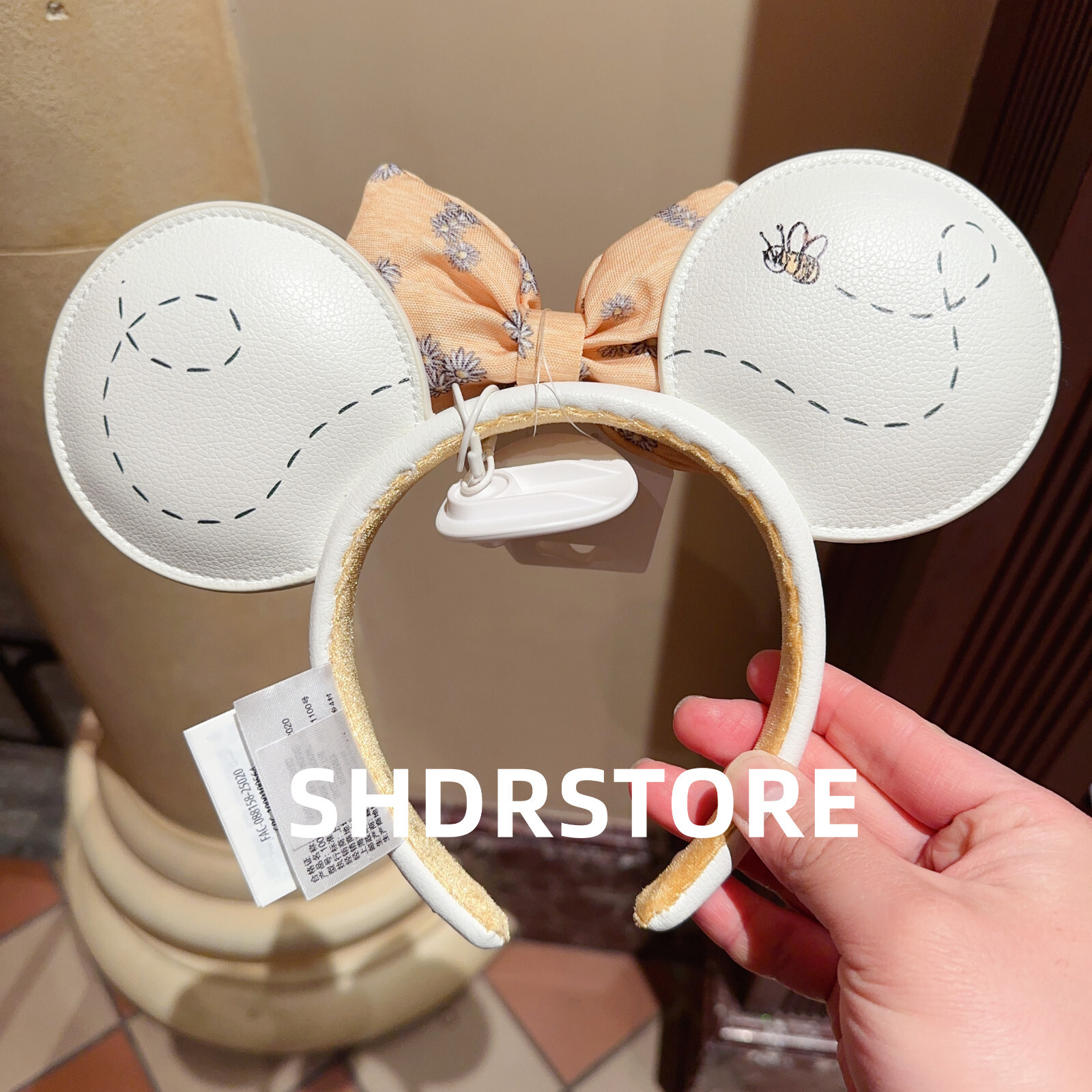 Disney authentic 2025 Winnie the pooh minnie ear headband shanghai disneyland