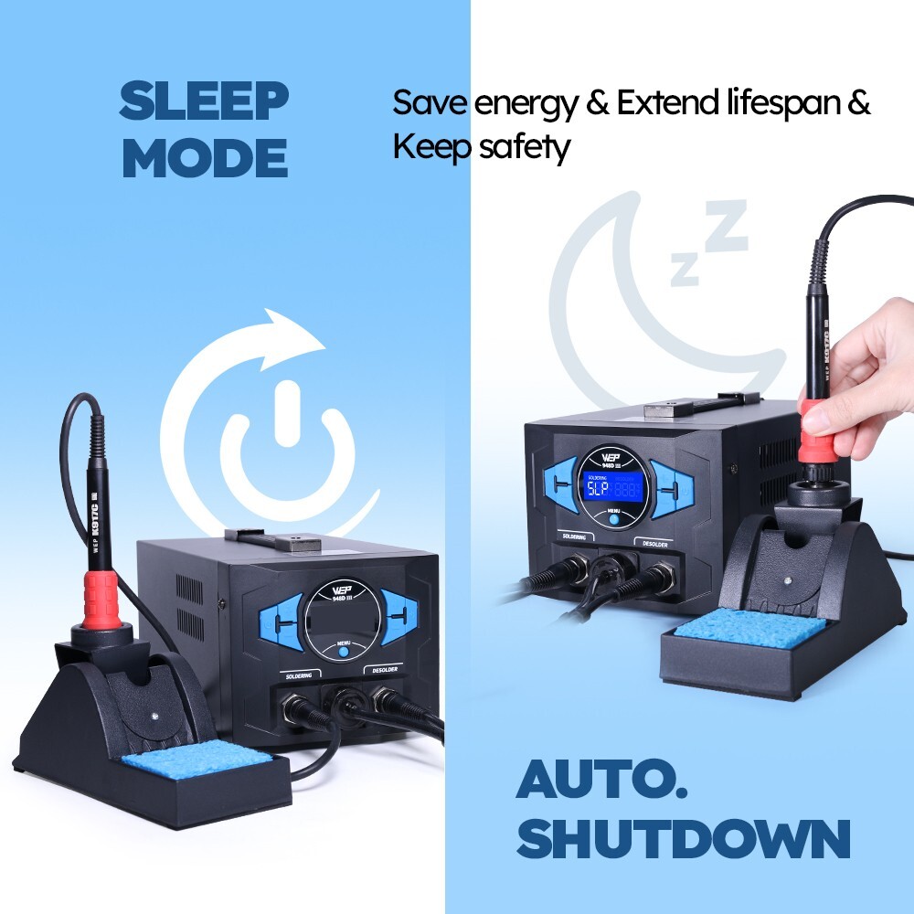 WEP 948D-III 110W Desoldering Station Soldering Iron Kit Suction Tin Gun Tool