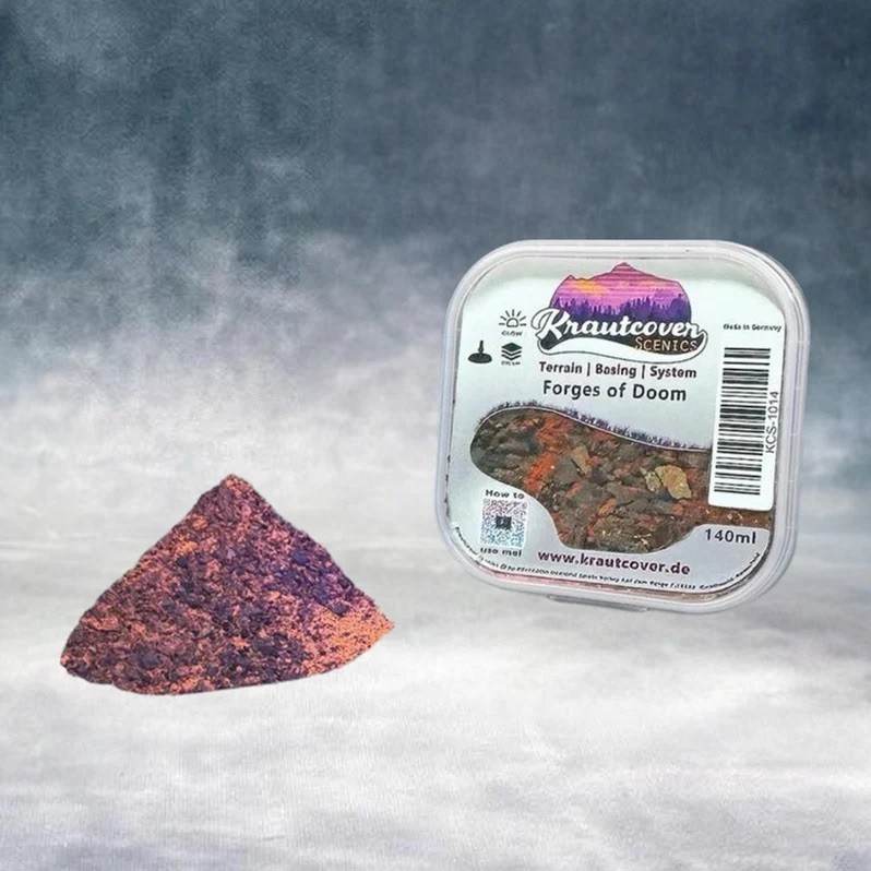 krautcover scenics Basecover Basing Material - Forges of Doom (UV Effect)