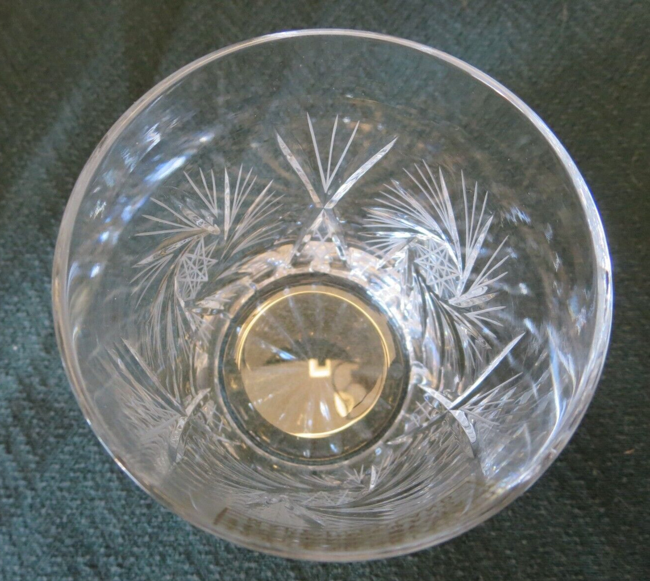 Gorgeous Hand Cut 24% Lead Crystal Tumble Up Carafe Pinwheel Made in Poland