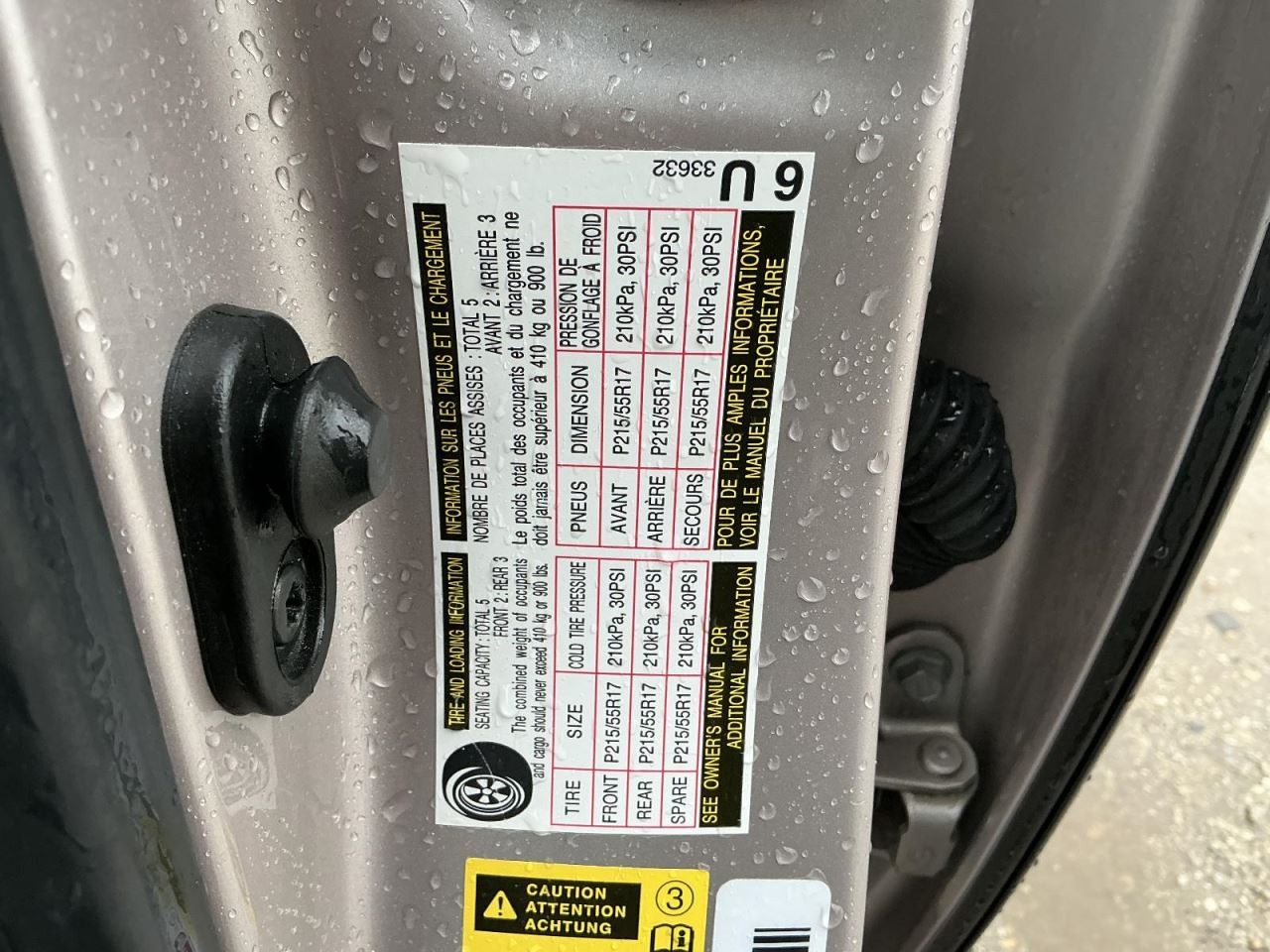 System Restraint Bag Module Center Console Fits 07-09 LEXUS ES350 817303