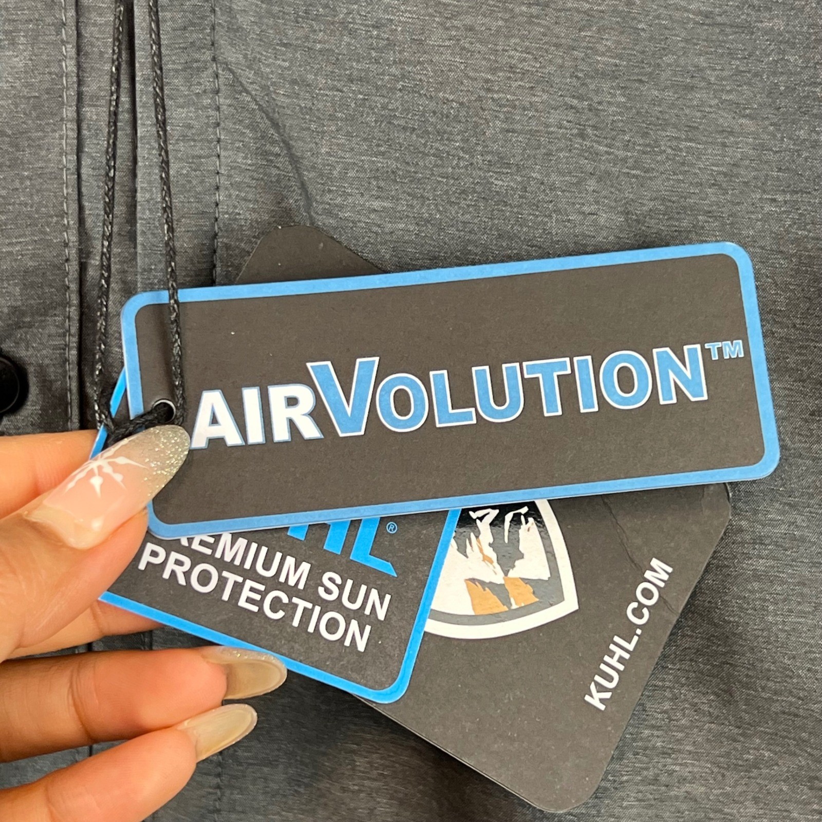 New Kuhl Mens Airvolution Long Sleeve Button Up Shirt Carbon UPF 30+ XXL