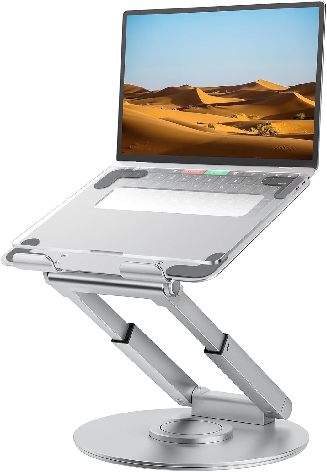 Height Adjustable Laptop Riser with Swivel Base – Perfect for Healthy Posture