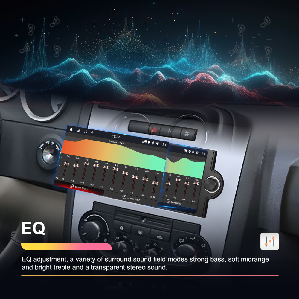 For 2006 2007 2008 DODGE RAM 1500 2500 3500 CarPlay Android 13 Radio GPS SWC