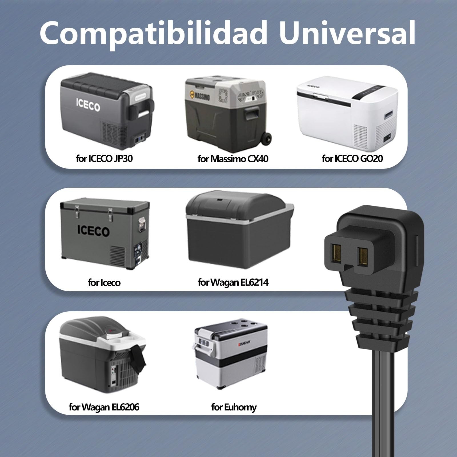 12V Portable Car Refrigerator DC Power Cord Fridge Freezer Cooler Charger for Bo