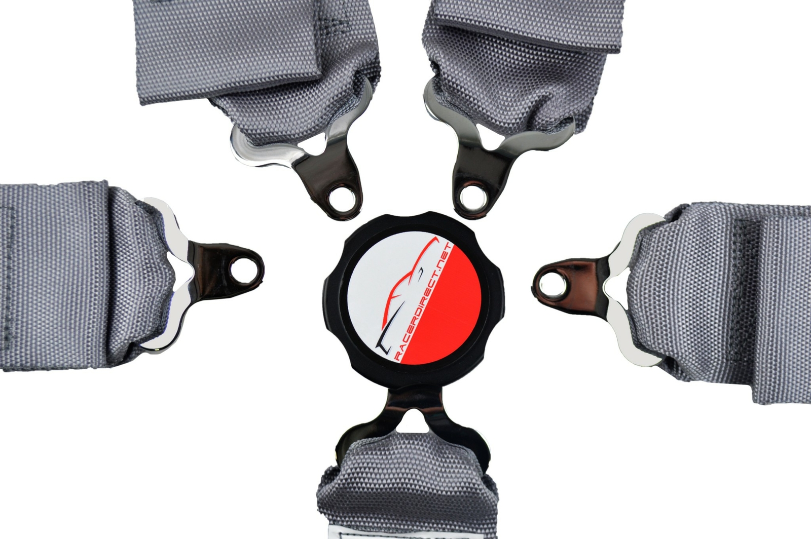 DRAGSTER GREY 5 POINT RACE HARNESS CAM LOCK BOLT IN PULL UP LAP BELTS SFI 16.1