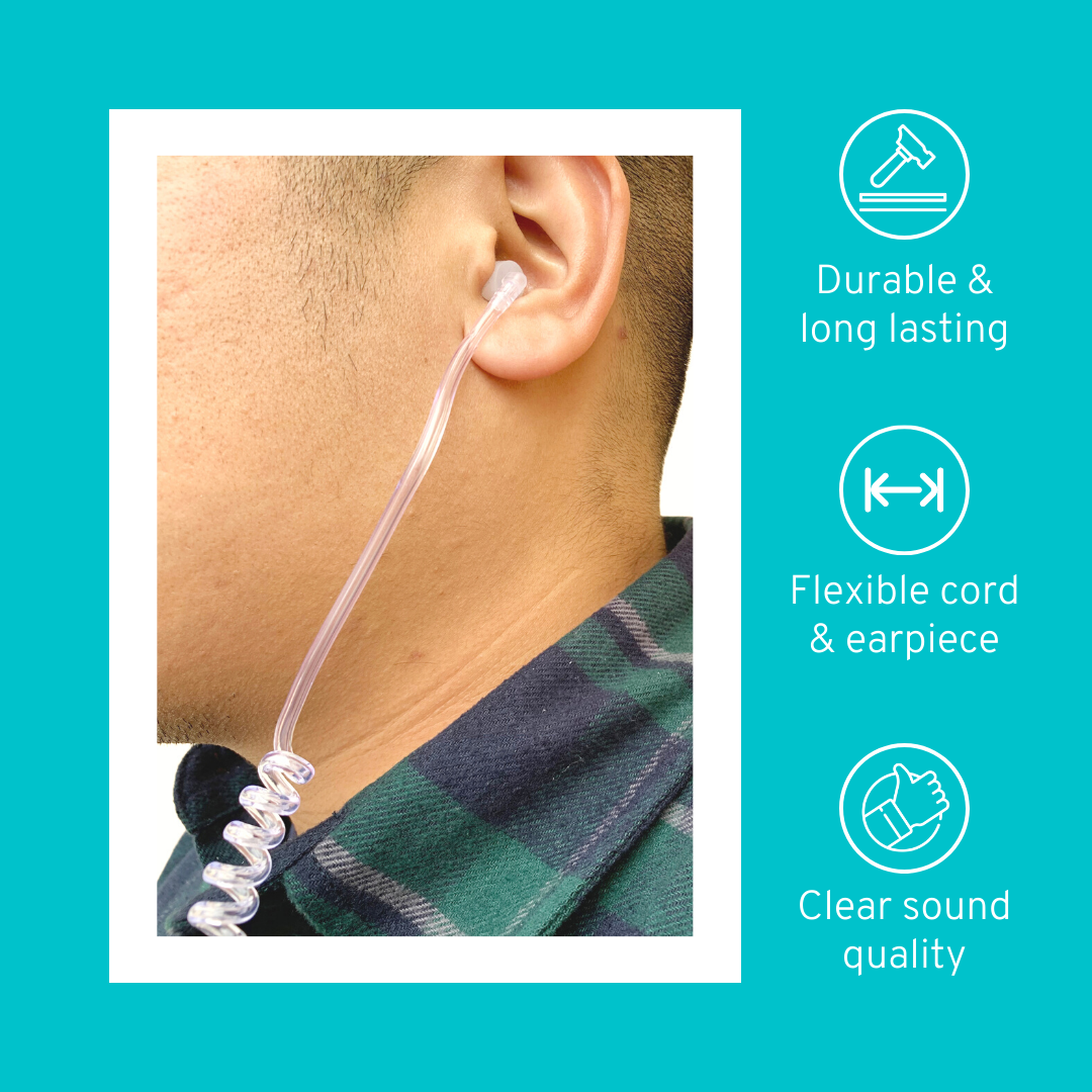 MaximalPower 3.5mm RECEIVER/LISTEN ONLY Headset Earpiece for 2-Way Radios 617-1N