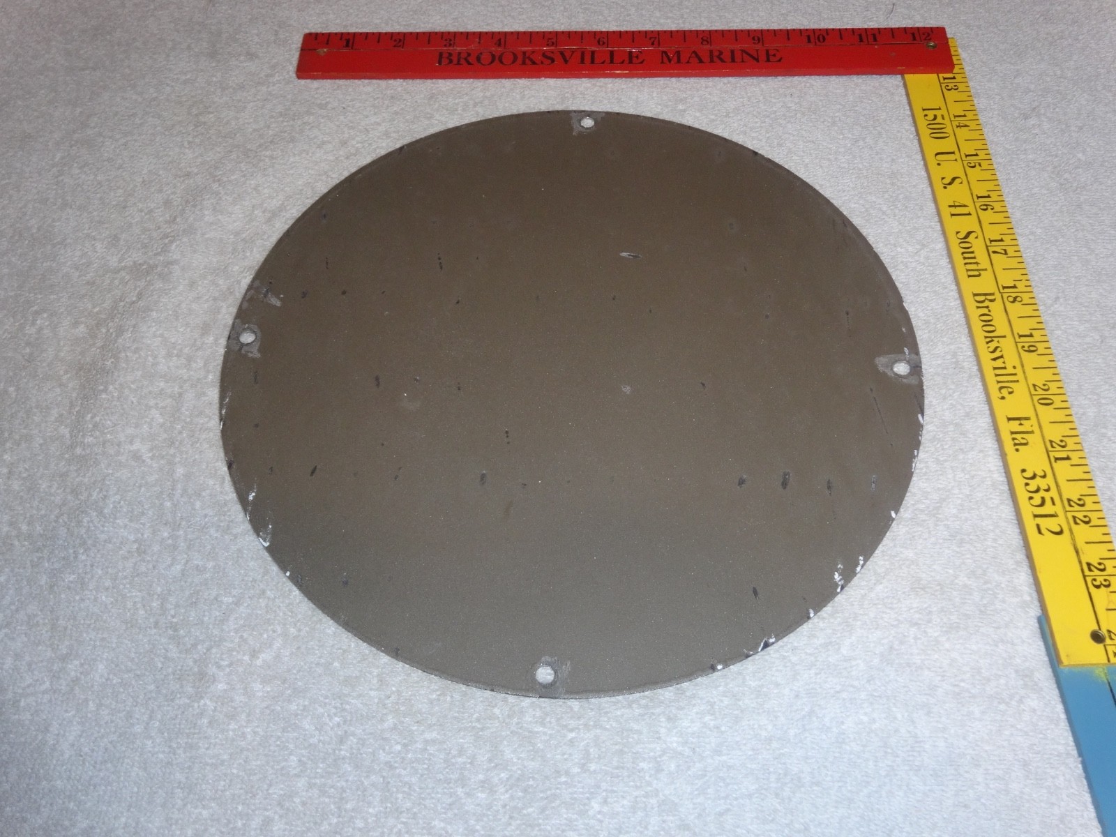 VINTAGE HARLEY DAVIDSON MOTORCYCLE 11 1/4" PORCELAIN METAL GASOLINE OIL HOG SIGN