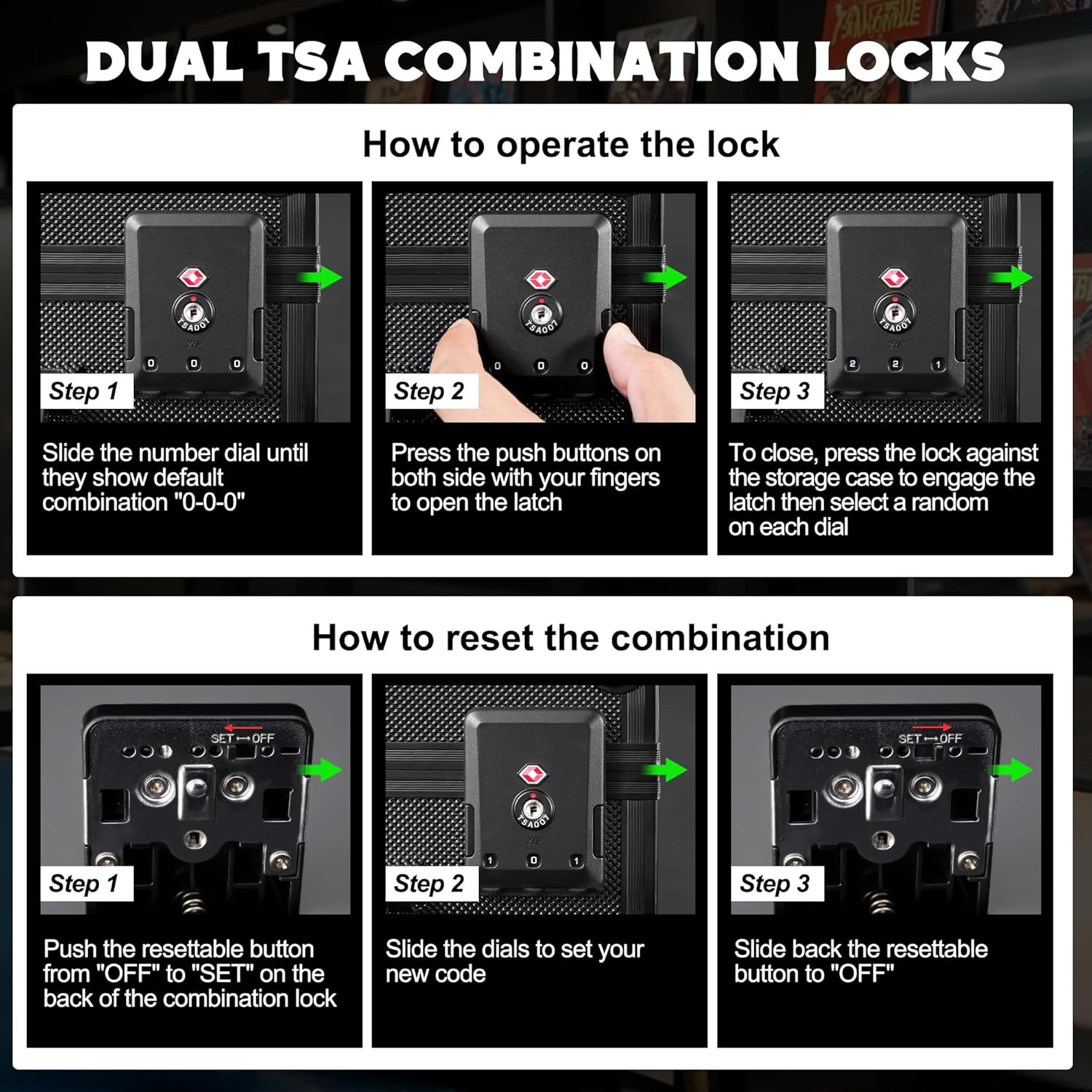 Card Storage Box with Display Window for PSA/CGC Holder, TSA Combination