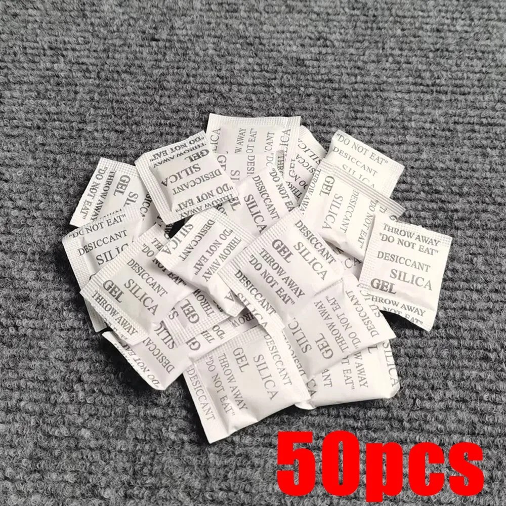 60/100 Packets Grams Silica Gel Desiccant Pack Moisture Absorber Reusable Safe