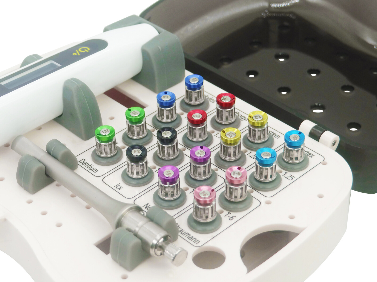 Electronic Dental Implant Universal Prosthetic Kit Torque Wrench 16 Screwdrivers