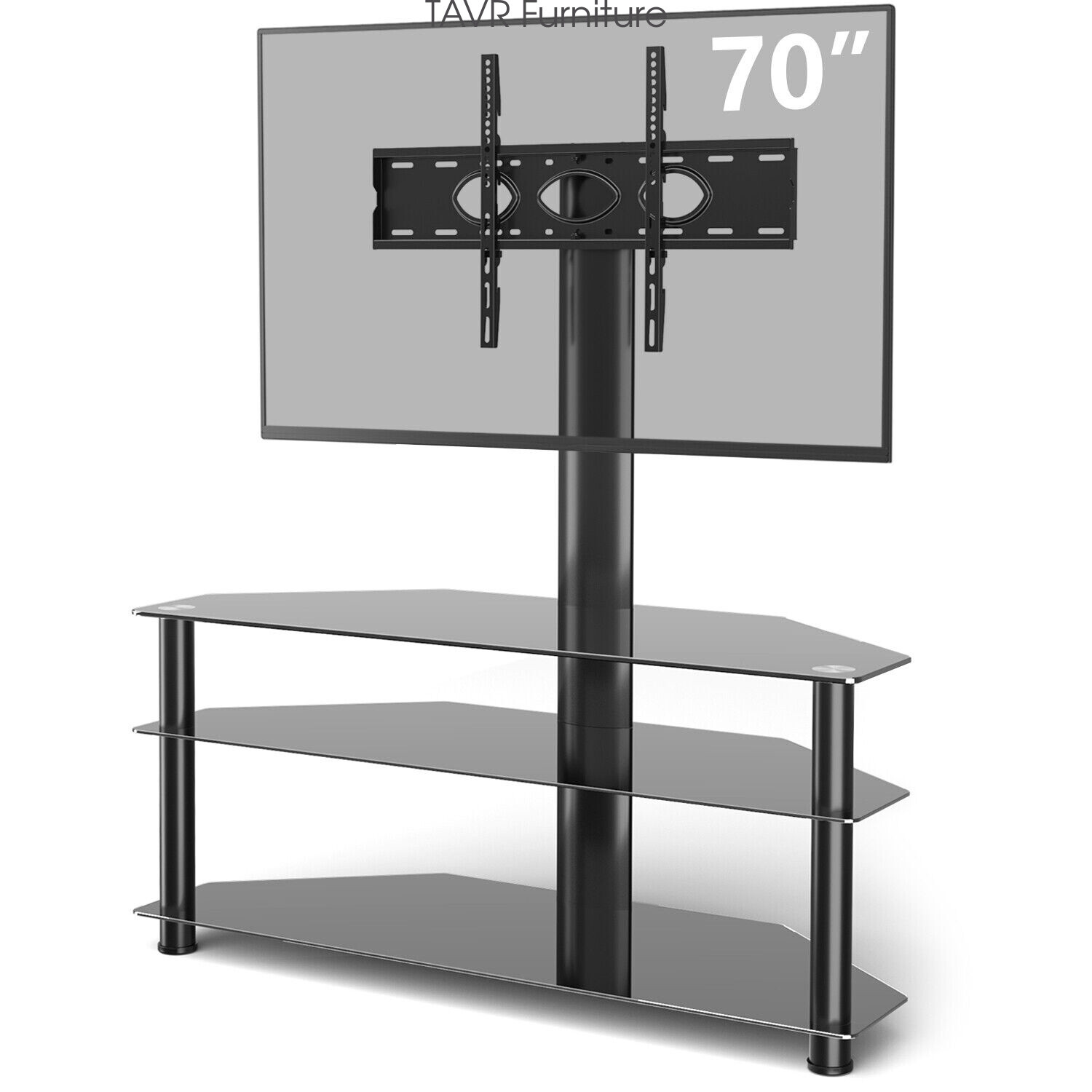 TAVR TV Stand With Swivel Mount Fits 32-65 inch TV Entertainment Center