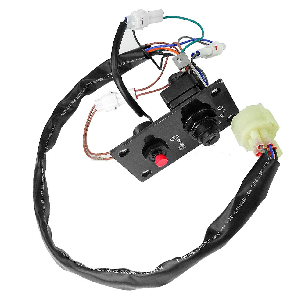 Ignition Key Switch Panel Assembly with Lanyard For Suzuki Outboard 37100-93J24
