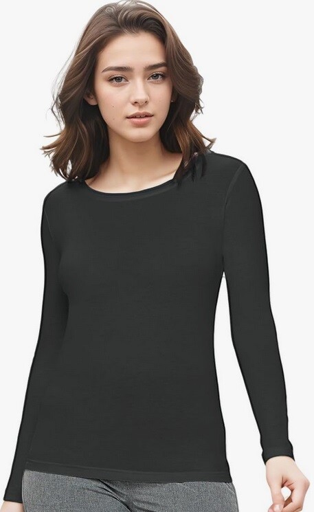 Natural Uniforms Women's Long Sleeve Under-scrub Stretch T-Shirt Scrub Top