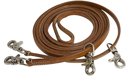 Showman 11' Medium Oiled Argentina Cow Leather Draw Reins