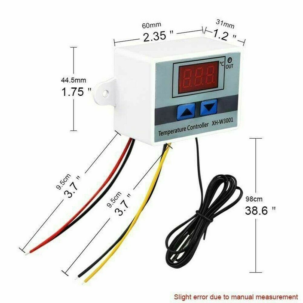 110V Incubator Digital Temperature Controller-Thermostat Switch Probe Tester New