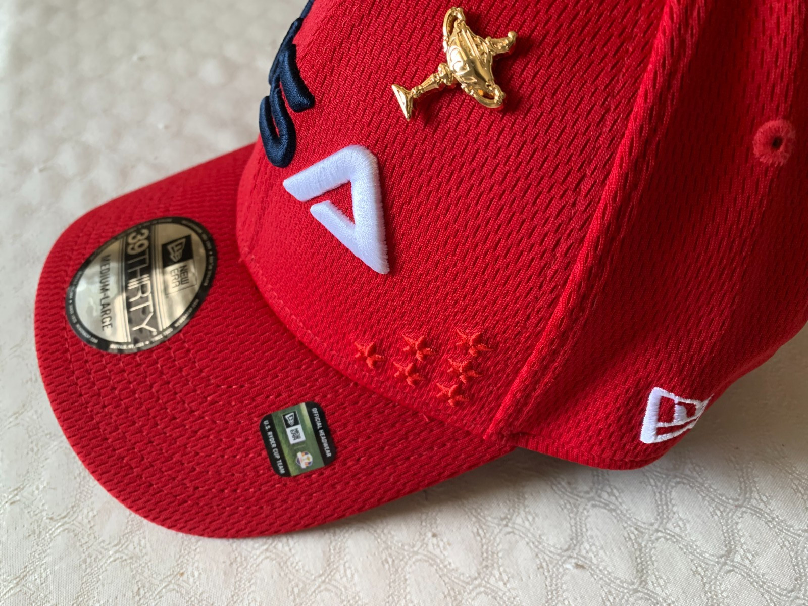 New Ryder Cup 2025 BATHPAGE BLACK Golf Hat M/L RED by NEW ERA