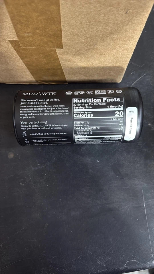 3 Sealed MUD WTR Water Sunrise Cacao 30 Serving Coffee Mushroom MUDWTR