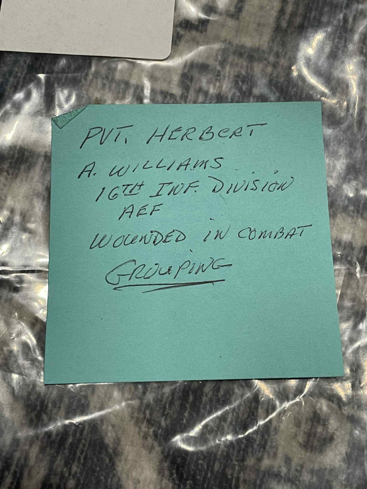 WW1 WWI US Army Military Solider GI Grouping 16th Infantry Division AEF WOUNDED