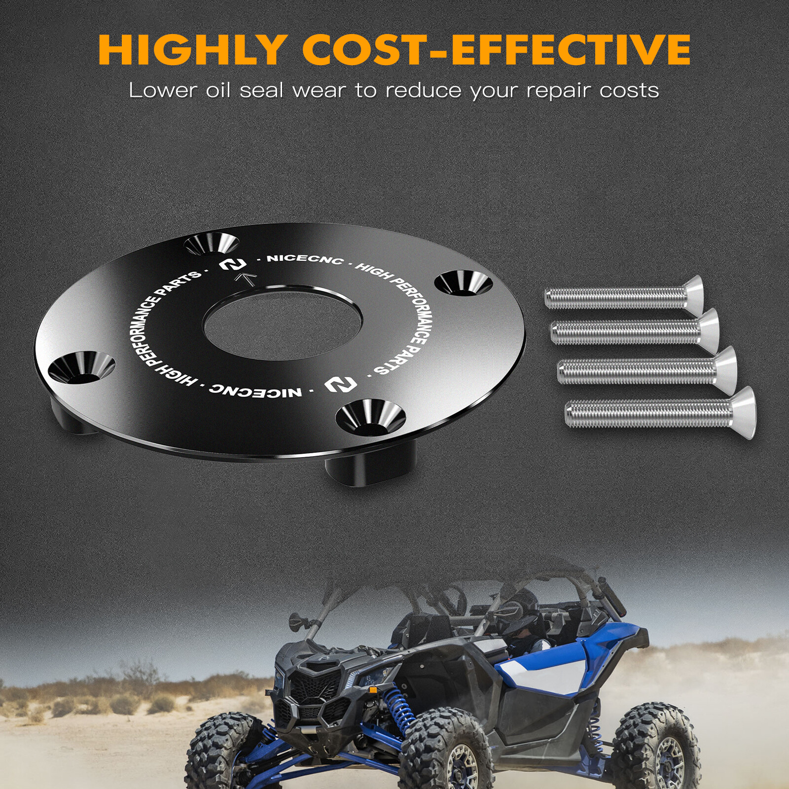 For Can-Am X3 Maverick Transmission Seal Guard with 4x Bolts NICECNC 2017-2023