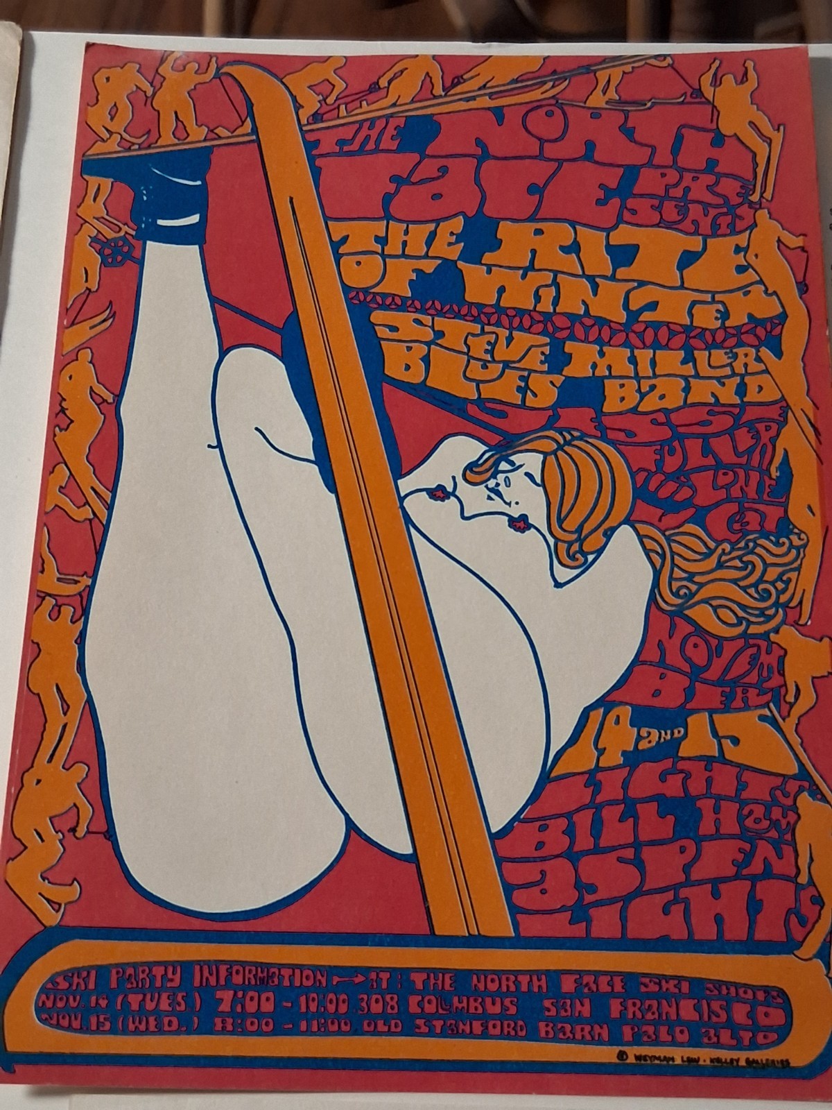 STEVE MILLER BAND,BLOSSOM,BIG SHOW PINNACLE SHRINE,CHARLATANS VINTAGE HAND BILLS