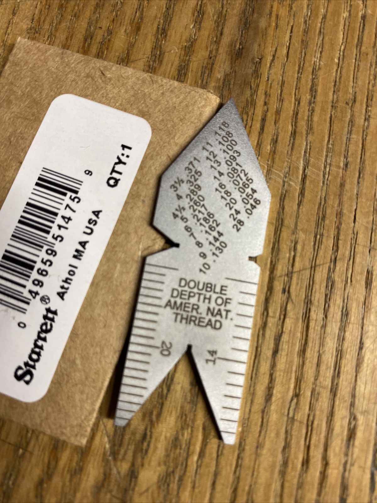 Starrett C391 Center Gage