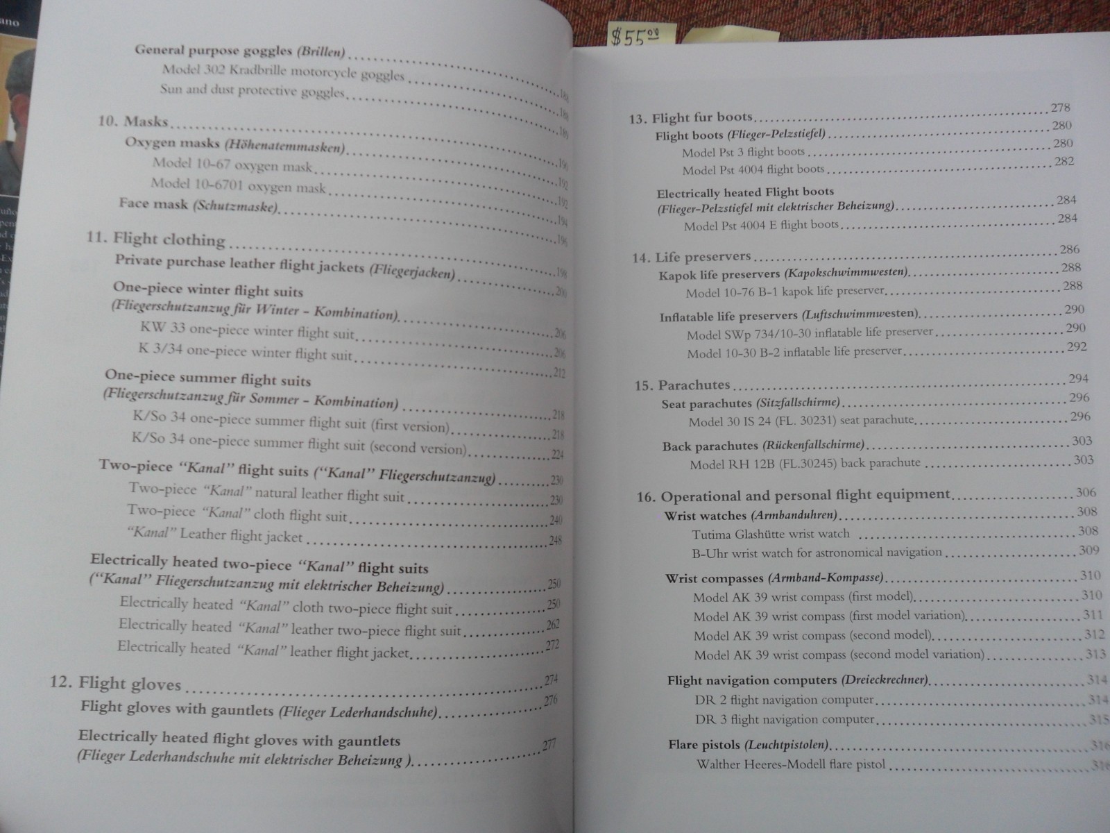 WWII German Airforce Book, Luftwaffe Uniforms and Equipment 1935-1945. U.S. Ship