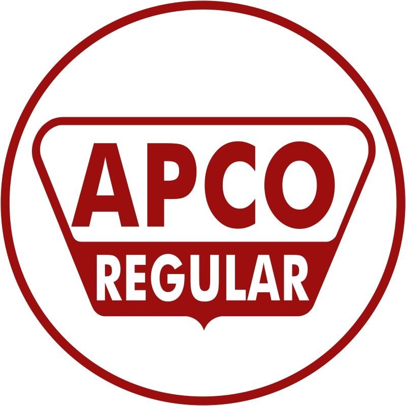 APCO Regular Gasoline NEW METAL SIGN: 12" Diameter Round