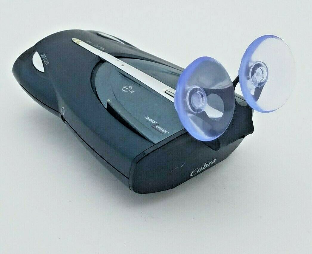 New - COBRA - Winshield Mount Radar Detector w/4Clear Suction Cups (C2)