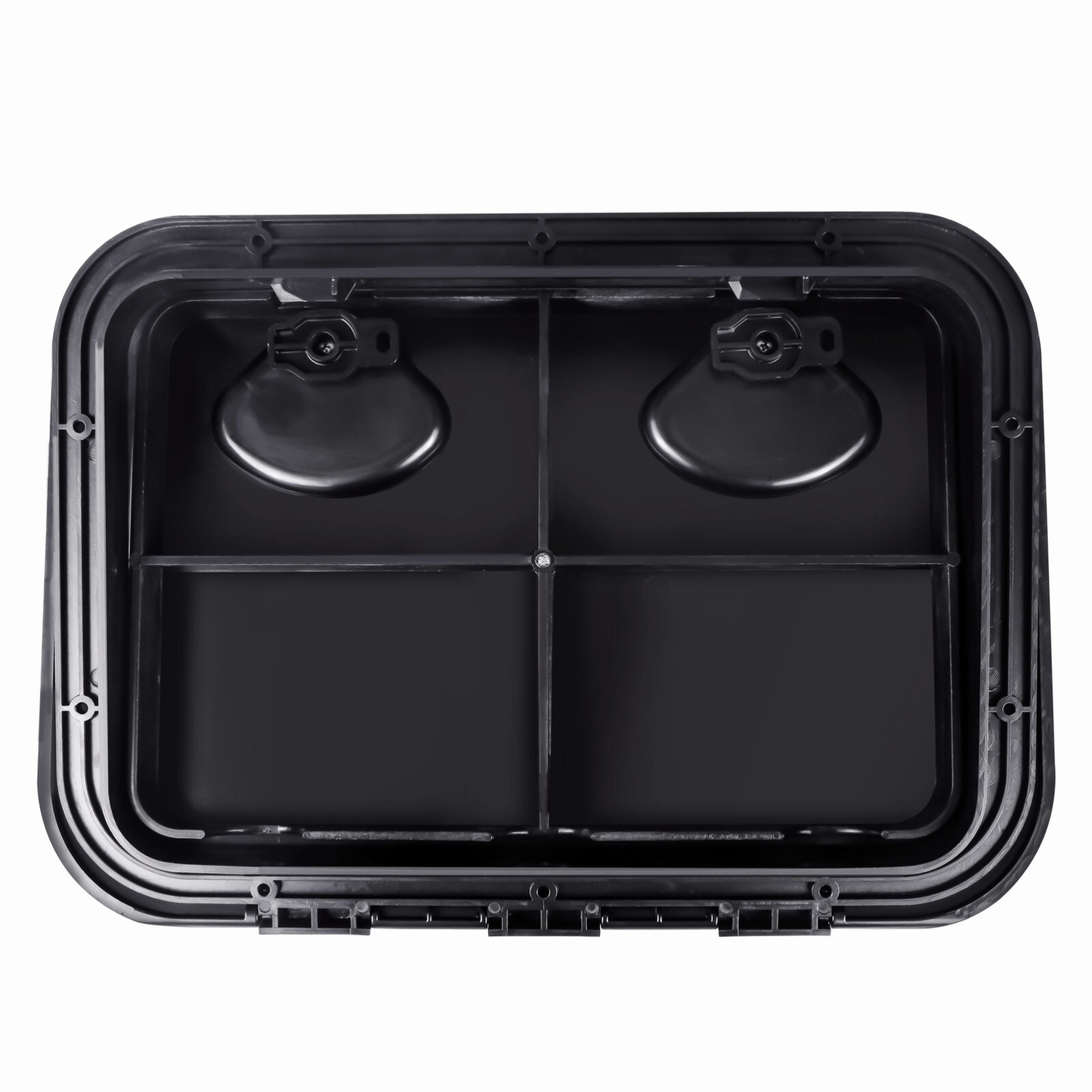 Black ABS Boat Hatch Cover Marine Boat Deck Hatch Lid 17 in * 12 in