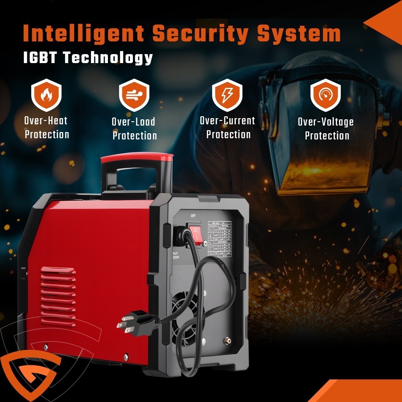 250A MIG Welder 110V Flux Core MIG Welder/Lift TIG/Stick 3 in 1 Welding Machine