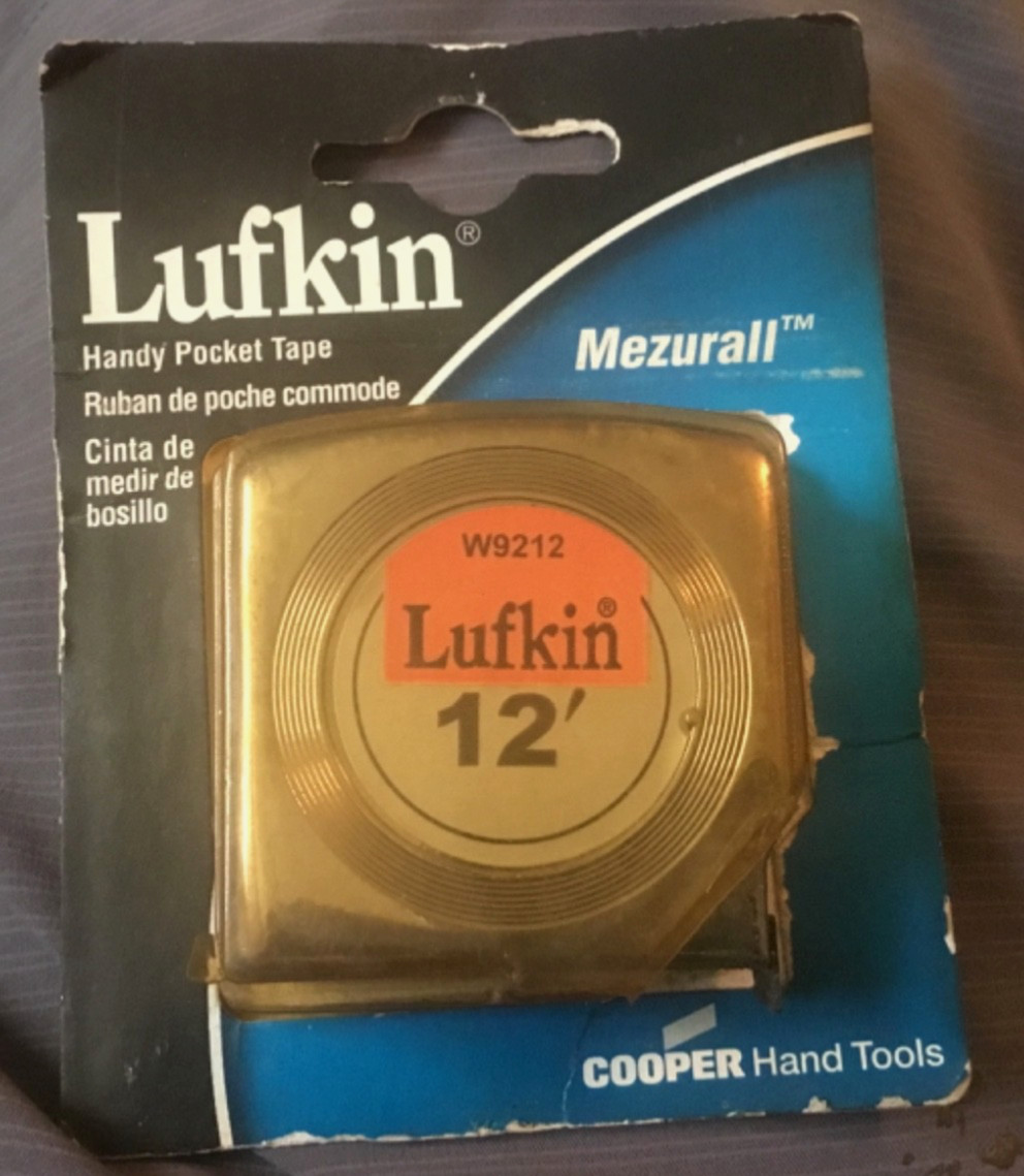 Lufkin 12' x 1/2" Yellow Blade Tape Measure W9212 NOS! FREE SHIPPING!