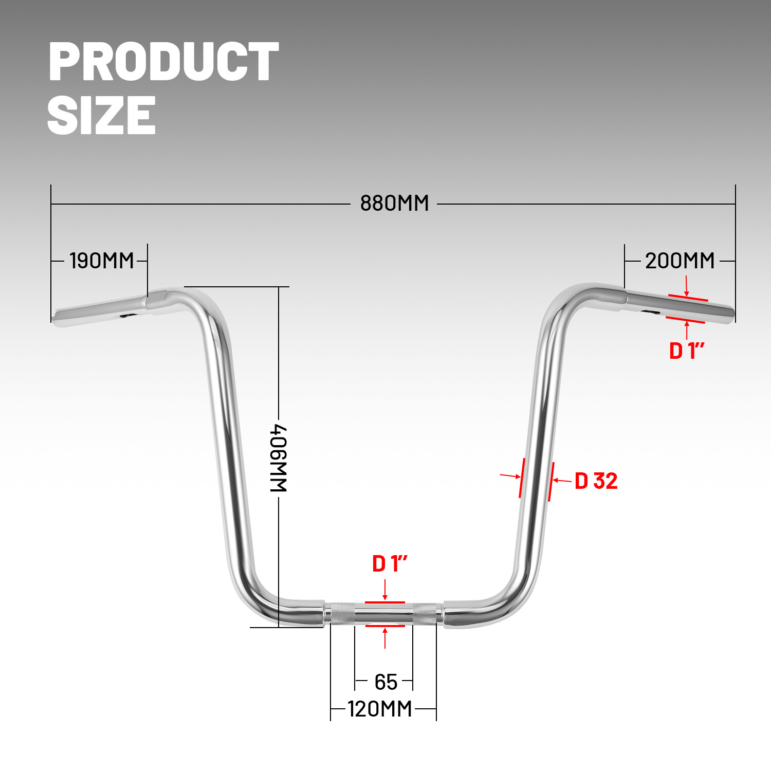 16" Rise Ape Hanger Handlebars For Harley Tour Softail Dyna Sportster Road King
