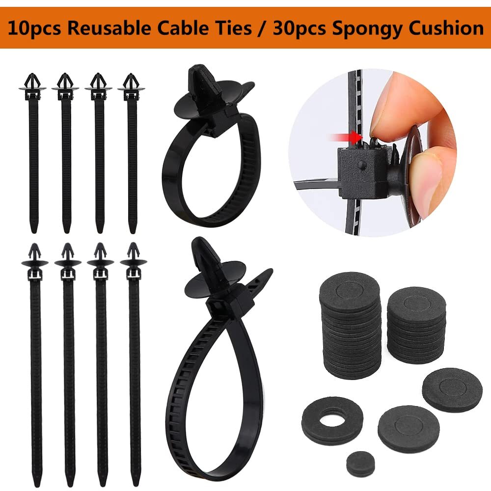 1000PCS Car Retainer Clips Auto Fasteners Push Trim Clips Pin Rivet Bumper Kit