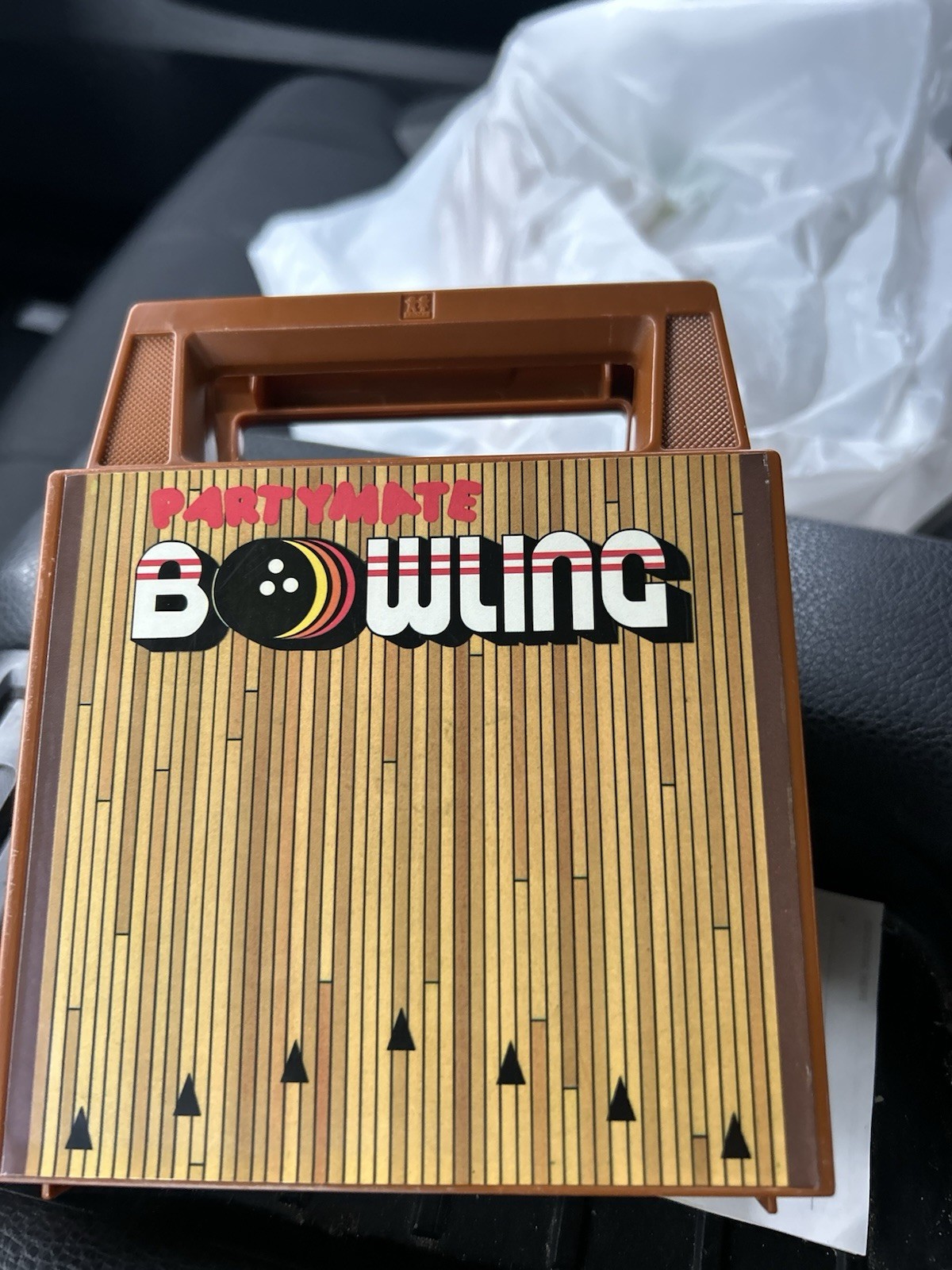 Tomy Vintage Bowling Game Table Top Wind-Up Bowling Ball Boxing Case