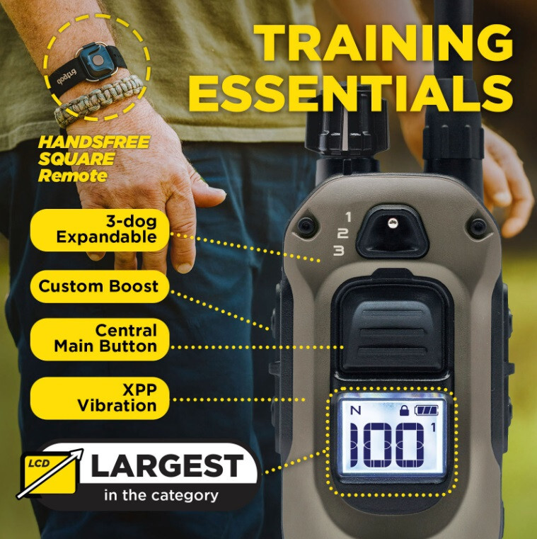 Dogtra 1900X HANDSFREE Dog Trainer Remote E-Collar 3/4 mi, Tone & XPP Vibration