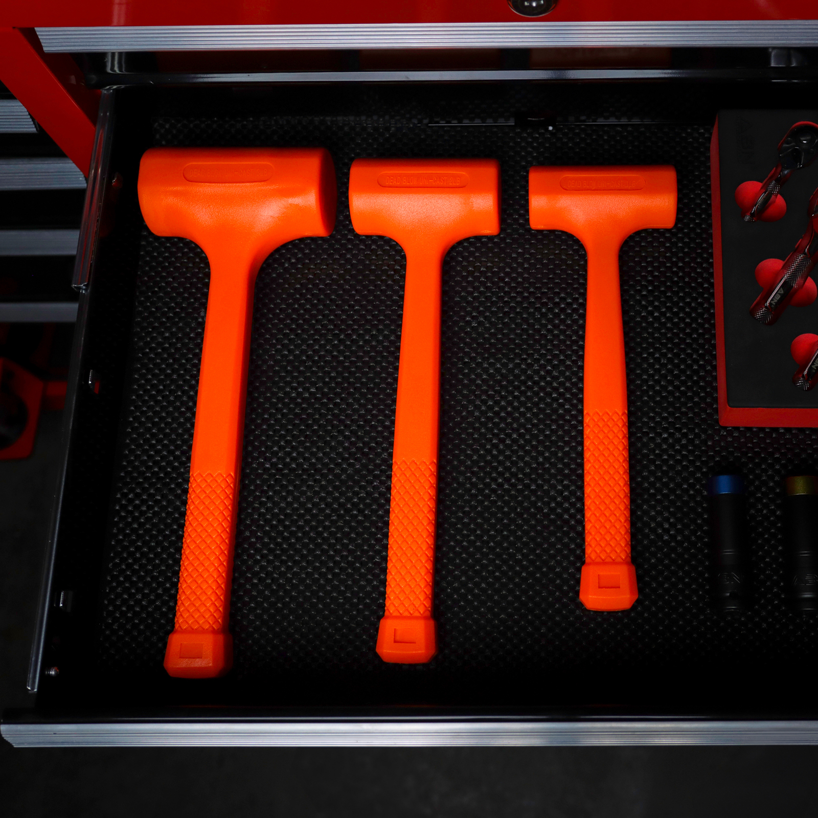 ABN Dead Blow Hammer Mallet 3-Piece Set with Non-Marring Rubber Coating