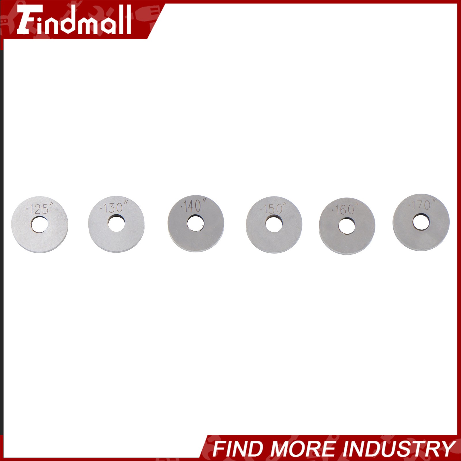 Findmall 0.050" to 1" 36 PCS Steel Round Space Gage Block Hardened Set