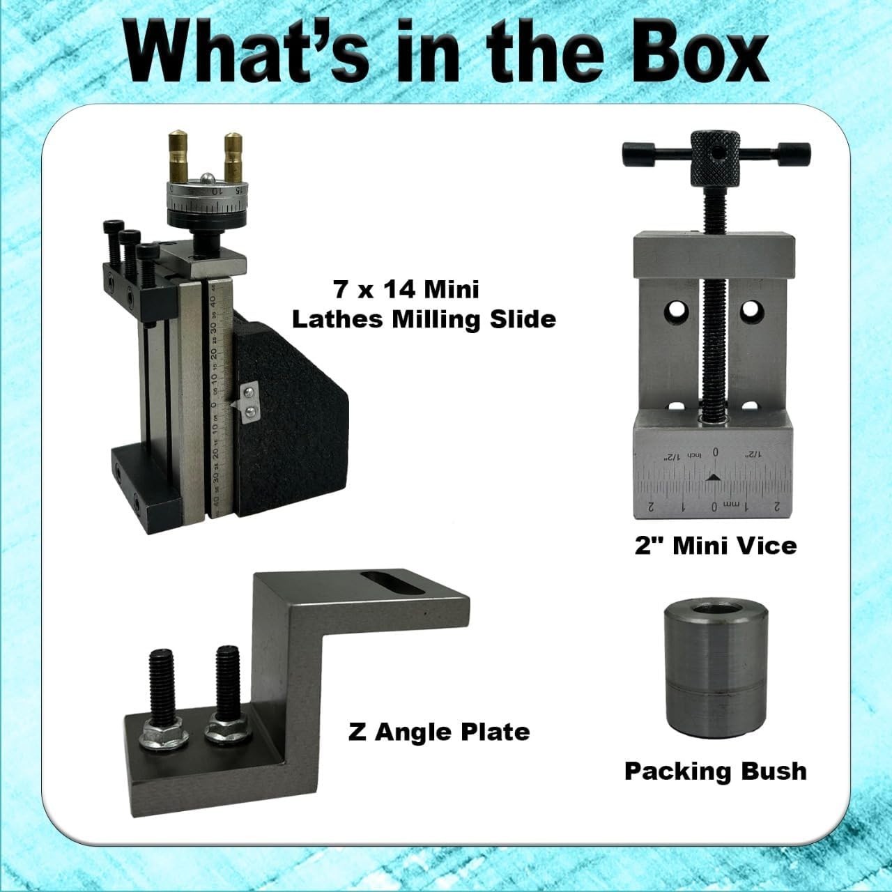 Assorts' Milling Slide Combo For 7 x 14 Mini Lathes Milling Slide, Z Angle Plate