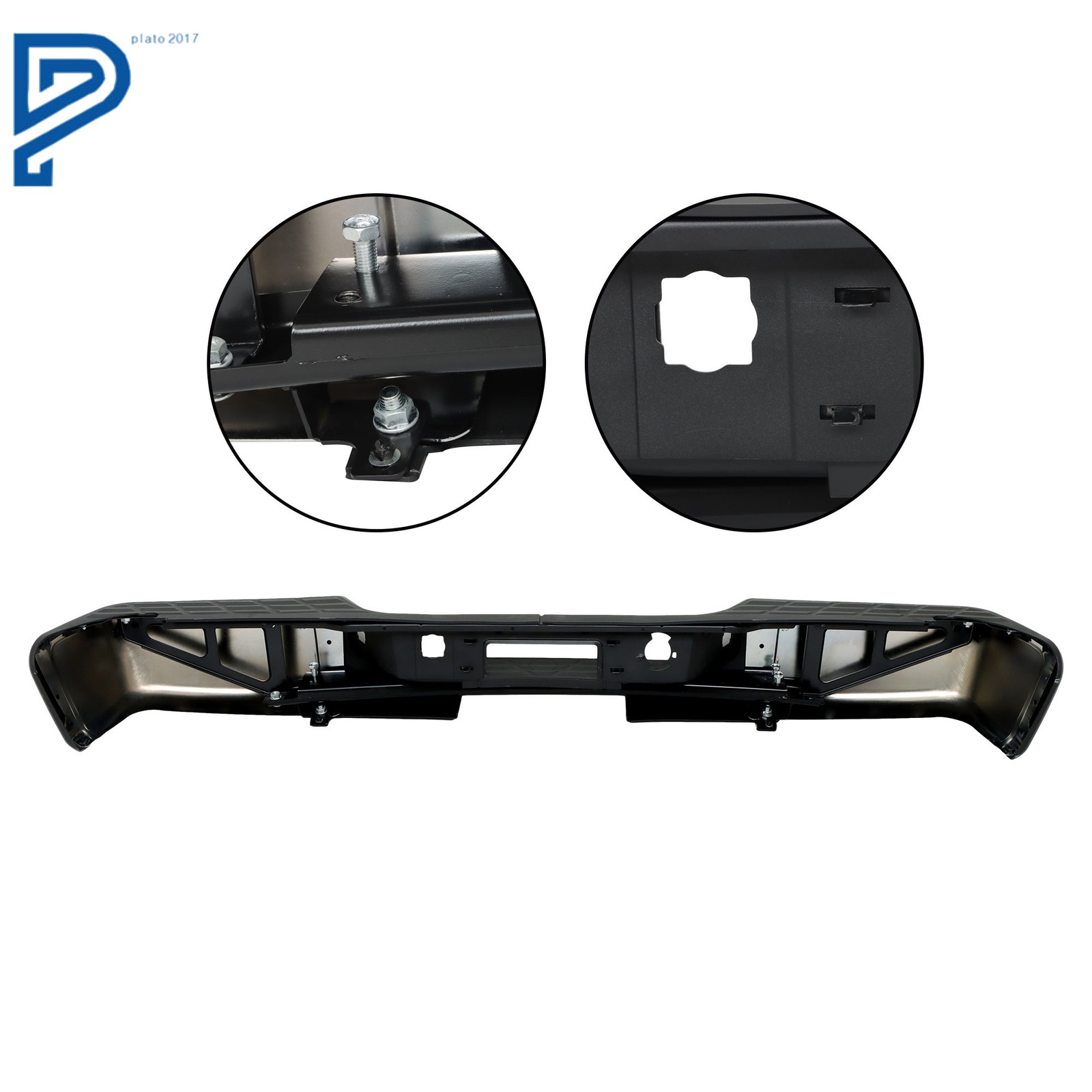 Chrome Rear Bumper Assembly For Chevy Silverado GMC Sierra 1500 2007-2013 2012