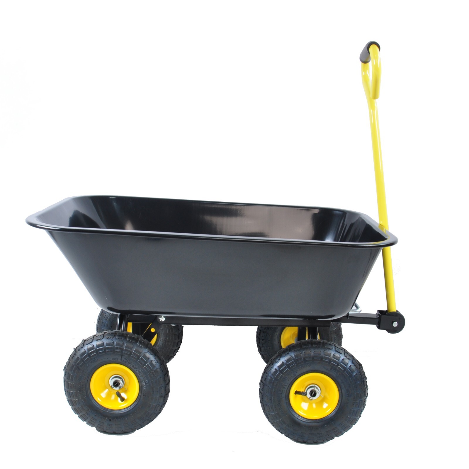 Wheelbarrow Heavy Duty Wagon Garden Cart Yard Dump Lawn Utility Outdoor Steel
