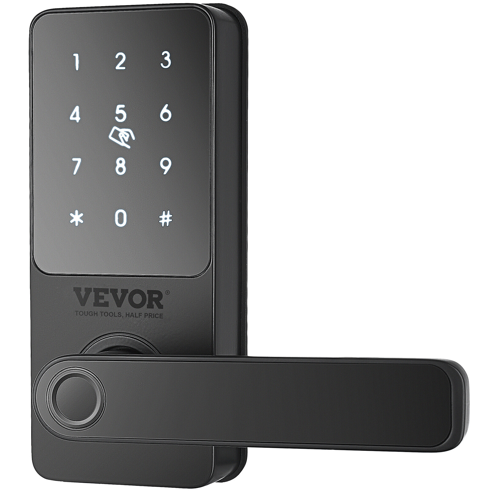 VEVOR Smart Lock 5-in-1 Fingerprint Smart Door Knob with App Control Bluetooth