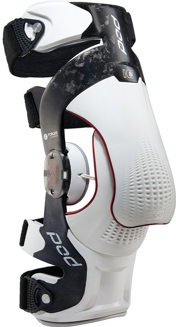 Pod K8 3.0 Knee Brace Carbon (Rt) Carbon/White Lg Protective/Safety