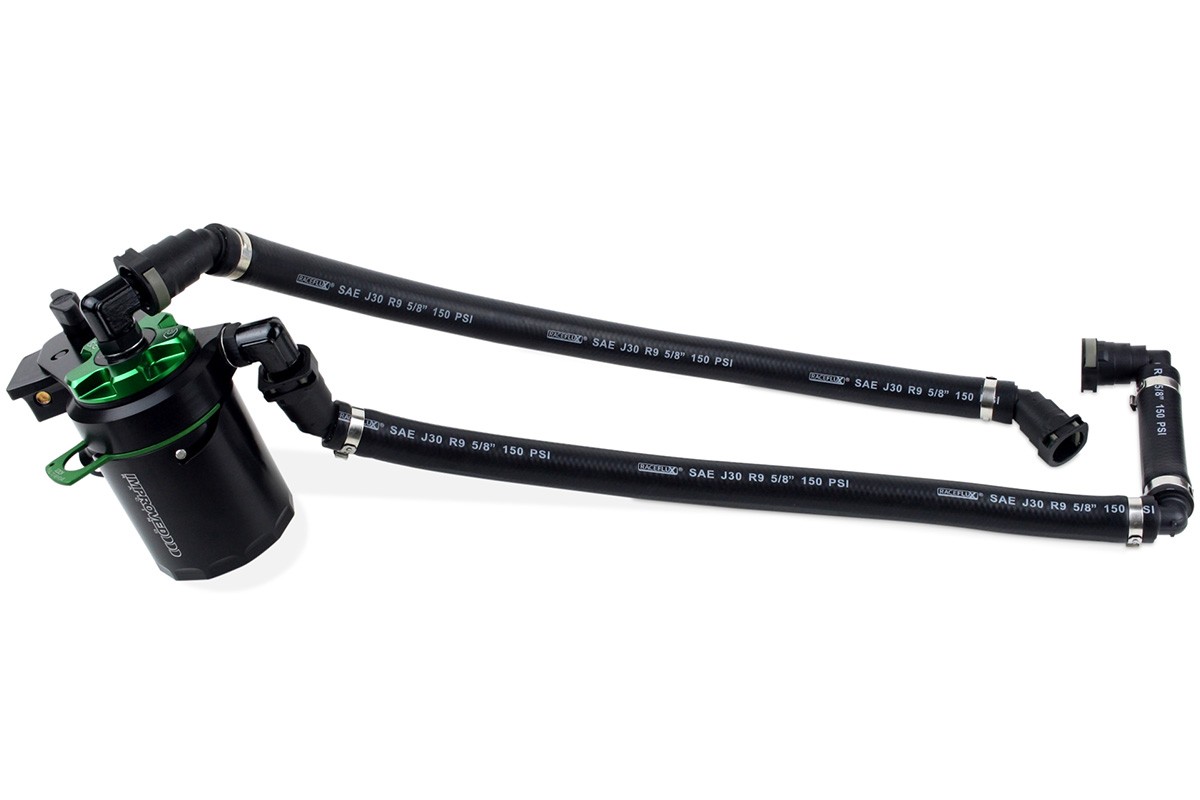 CCS Oil Catch Can Kit for Dodge Charger & Challenger 6.2L Hemi Hellcat, Redey...