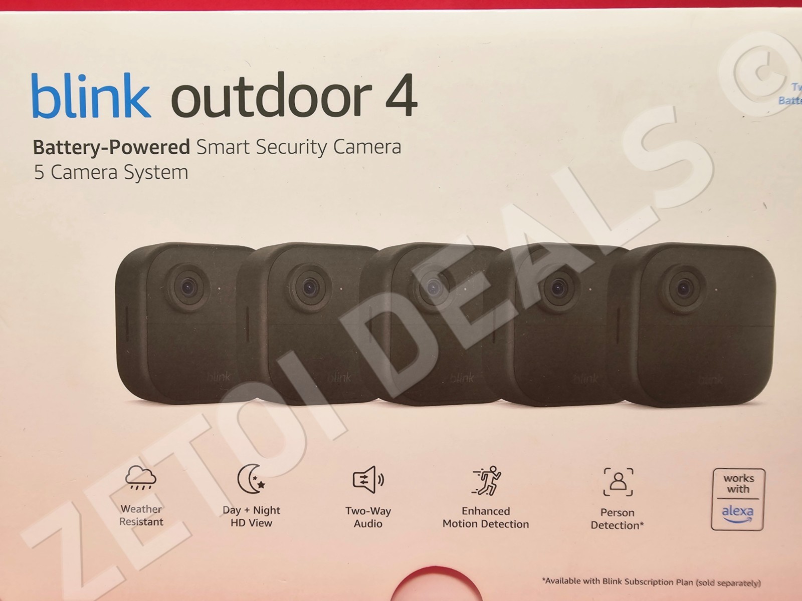 **BRAND NEW** Blink Outdoor 4 - Battery-Powered Smart Security 5-Camera System